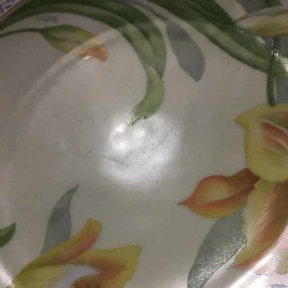 Vintage Doufreux Bavaria Hand Painted Lily Plate - Picture 7 of 8